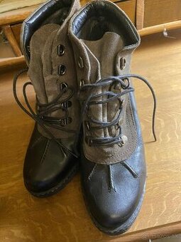 Dámske kožené poltopánky  Alpe veľ. 37