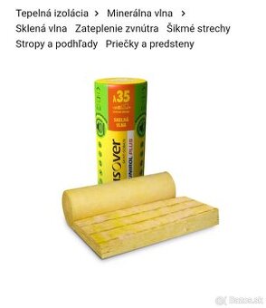 Polozenie izolacie ISOVER 180 mm