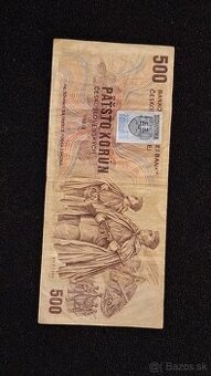 500Kčs okolkované