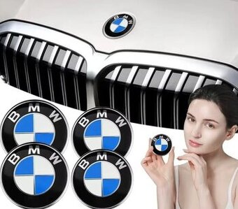 Znak, logo, značka na kapotu a kufor Škoda a BMW