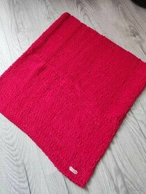 Červená deka z Alize Puffy Fine - 1