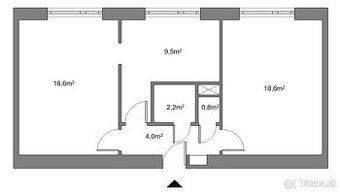 VYMENÍM 2-IZBOVÝ BYT V BANSKEJ BYSTRICI ZA RODINNÝ DOM