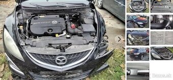 Mazda 6 2011 2.2 D 2011 predám MOTOR R2, DVERE, ZADNÉ SVETLO