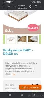 Detská postieľka 120×60