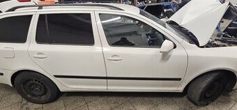 Dvere octavia 2 biela farba