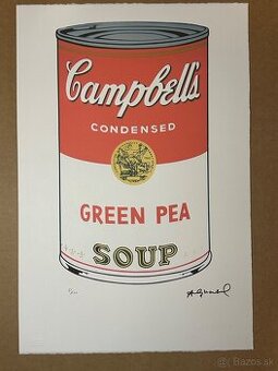 Andy Warhol "Campbells Green Pea" Limitovaná edícia_Certif
