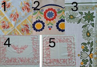 Farebné obrusy s potlačou