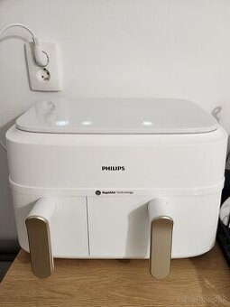 Fritéza teplovzdušná Philips Airfryer Dual Basket 9 l, NA353