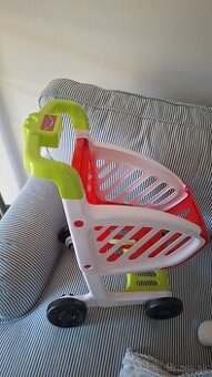 Nákupný vozík predavačka, nákup hra na povolania