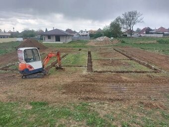 Vykopove a zemne práce minibagrom