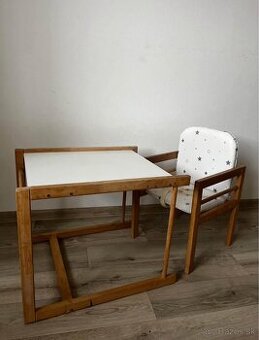 Jedálenska stolička 2v1