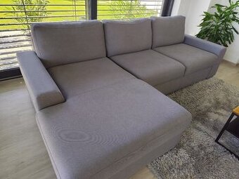 Rohová sivá sedacka