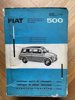 FIAT 500 GIARDINIERA originální katalogy náhradnách dílů
