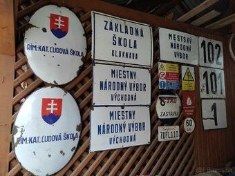 Smaltovane a rôzne iné tabule 10 foto