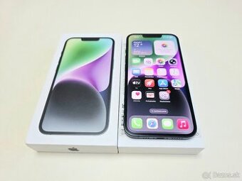 Apple iPhone 14 128gb MIDNIGHT,BATERKA 100% TOP STAV