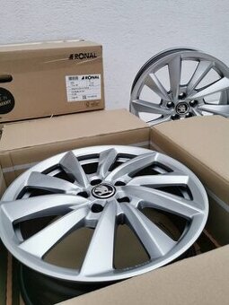 Nové Ronal 7,5X18 ET40 5X112 Škoda Alu disky R18