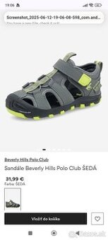 Chlapčenské sandále veľkosť 30