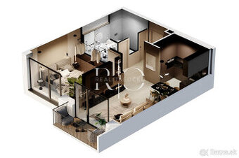 Na predaj moderný 2-izbový byt - Zlatý potok, Zvolen