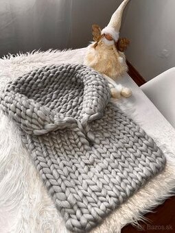 Pletený fusak do kočiara