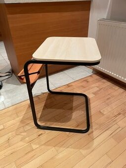 Príručný stolík, antracit/brezový efekt żltá - OLSERÖD