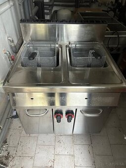 Fritéza dvojitá plynová 2x18 l | RM GASTRO, F2/18 - 78 G