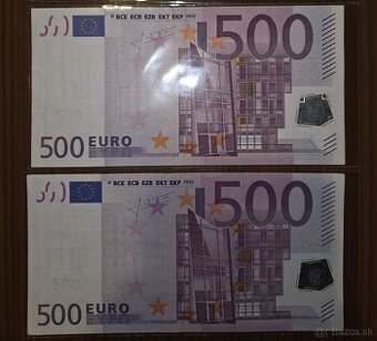 Predám 500 eurové bankovky
