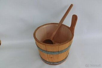 Vedro, naberačka, inhalačný olej do sauny .