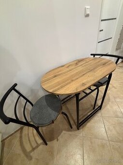 Jedálenský set (stôl + 2 stoličky) – Top stav