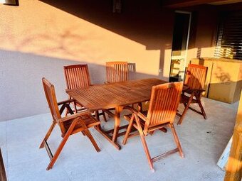 Drevený záhradný Nabytok