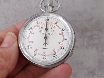 Originální vojenské kapesní stopky CWC vyrobené ve Švýcarsku