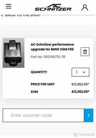 AC schnitzer performance upgrade for bmw X6m/X5M F86/F85
