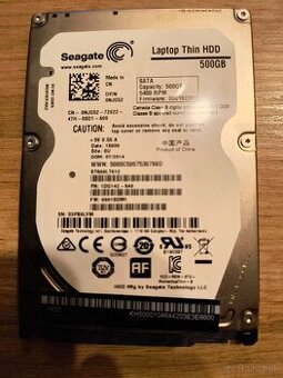 Seagate 500GB/2,5" HDD/5400rpm