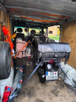 Prevoz motocyklov, záhradnej techniky, sťahovanie, dodávkou