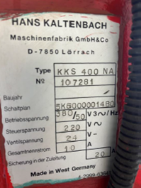 Píla KALTENBACH KKS 400 NA