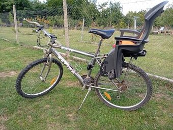Horský bicykel s detskou sedačkou