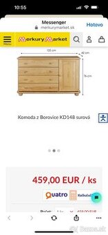 Komoda z borovice