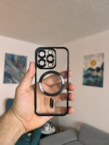 Magsafe kryt na iPhone 15 pro, sklo zadarmo