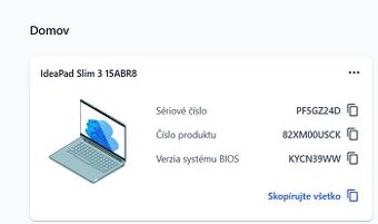 LENOVO IdeaPad Slim 3 15ABR8