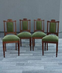 Set starožitných stoličiek – ( 4 KS ).