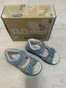 Kožené sandálky D.D. Step s podporou klenby veľkosť 26