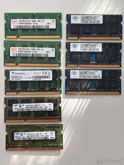 DDR2/DDR3 Pamäte do notebooku