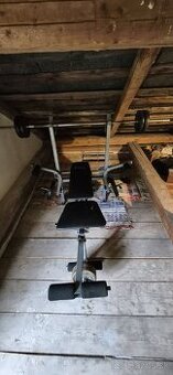 Predám fitness lavicku s 55kg závažím a jednoručky