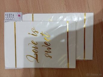 Sáčky na výslužku, candy bar, na zákusky viac druhov