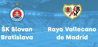 4 ks vstupenky ŠK Slovan Bratislava vs Raayo Vallecano