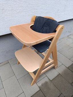 Detská drevená jedálenská stolička Hauck