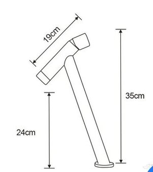 Mexen Astro vysoká umývadlová batéria, čierna - 1
