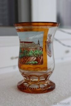 Starožitný Biedermeier Pohár: Opátstvo Melk (19. storočie)