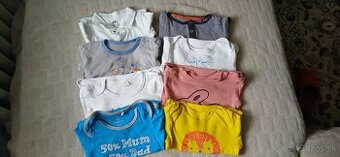 Body s dlhým rukávom v.80-86 - 8 ks