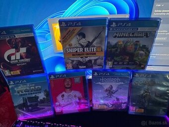 PS4 pro 1TB + hry + ovládač