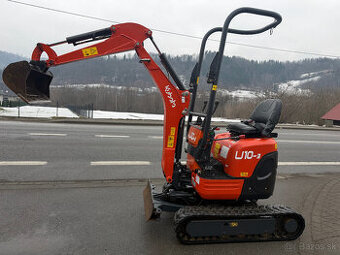 Minirýpadlo Kubota U10 s nosnosťou 1,1 tony, rok výroby 2020
